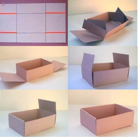 Как сделать подарочную коробку своими руками из картона с крышкой — Творческая студия У Хельги